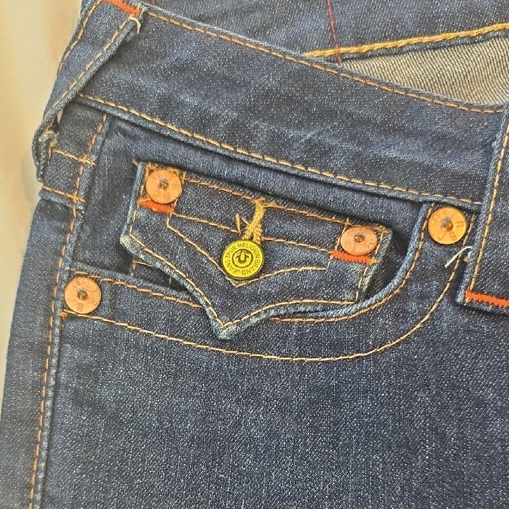 True Religion High Rise Blue Jeans Classic Style - Picture 2 of 10